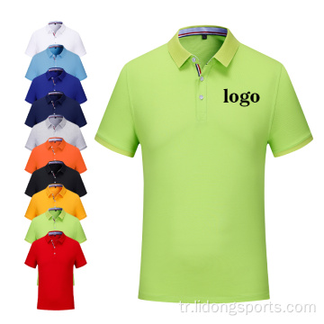 Özel logo gündelik hızlı kuru erkek polo gömlek